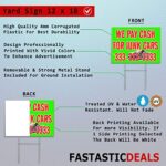 Fastasticdeals Weatherproof Yard Sign Tire Repair Red Auto Car Shop Lawn Garden 18×12 Inches 1 Side Print