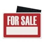 Cosco Printed Sign, For Sale, 8″ x 12″, Red/White