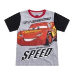Disney Cars Lightning McQueen Boys Short Sleeve T-Shirt, Tank Top and Shorts 3 Piece Set for Toddlers to Big Kids