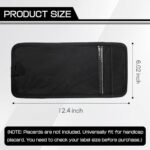 Hbxdeco Car Visor Handicap Placard Holder, Disabled Parking Permit Sign Protector for Auto Sun Visor, Disability Parking Placard Holder with Pen Holder, Note Paper Card Slot, Elastic Strap