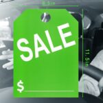 Moorovgi 50 Packs Car Tags Mirror Hang Tags, Dealership for Sale, 8.5 x 11.5 Inches Sale Price Car Mirror Hang Tags (Green)