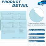 Watersay 120 Pcs Vehicle Dealer Jackets for Car Sales Colored Printed Deal Envelopes Dealership Supplies File Jackets Automotive Folders for Car Dealerships, 9 x 12 Inch,32lb(Baby Blue)
