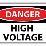 MAGNET Danger High Voltage Sign Warning Window Truck Car Vinyl Flexible Magnet Magnetic Bumper Sticker 6″ x 4″