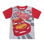 Disney Cars Lightning McQueen Boys Short Sleeve T-Shirts, Pants, and Shorts 4 Piece Set for Toddlers to Big Kids