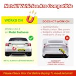 Student Driver Magnet for Car – 2-Pack Funny Reflective Magnetic Sticker Set – Apologies in Advance & Trying Not to Crash – Removable Novice Driver Safety Attention Sign – Weather-Resistant 10 x 3.5