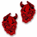 Red Devil Vinyl Sticker Decal Laptop Car Bumper Sticker Travel Luggage Car Sign Fun 5″