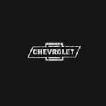 Tee Luv Faded Chevrolet Car Logo Shirt – Chevy USA Graphic T-Shirt (Black) (M)