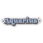 Aquarius Retro Zodiac Sign Sticker – 4″ Laptop Sticker – Waterproof Vinyl for Car, Phone, Water Bottle – Aquarius Decal
