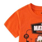 Disney Cars Tow Mater Boys Short Sleeve T-Shirt for Toddler Kids Orange