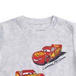 Disney Cars Lightning McQueen Boys Short Sleeve T-Shirt for Toddler and Big Kids Grey
