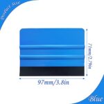 ZELHYEUU Squeegee, Vinyl Plastic Spatula with Soft Felt Cloth, Professional Scratch Free Gamer, Non-Slip Design, Portable, Ideal for Car Film, Decals, Sign Making, Window Tinting