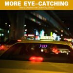 USB LED Light Sign for Drivers,Windshield Taxi Sign with Scrolling Display, Easy Suction Cup Installation for Cars, Trucks, SUVs (Lyft-pink)