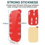 APPS2Car 3M Vhb Sticky Adhesive Pads Replacement Mounting Tape 4 Pcs, Dashboard Sticker Pads for Magnetic Phone Car Mount,Car Mount Adhesive,Double Sided 3M Adhesive Pads,Car Mount Sticker Tapes