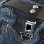 Buckle-Down Keychain, Seatbelt Buckle Keychain, Black