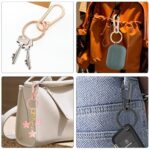 HONGXUNJIE 3 PCS Metal Keychains for Women Men, Key Chain Ring Clip Holder Organizer for Home Car, Cut Keyring Accessories 1