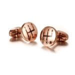5-Speed Gear Stick Knob Gearshift Rose Gold Cufflinks for Men, Stylish Automotive-Themed Shirt Cuffs Accessory, Ideal Gift for Car Enthusiasts
