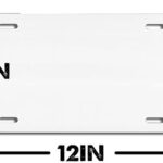 Blessed Novelty Car Tag Metal Sign with Custom Background Options