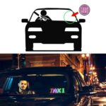 Meskliu Flexible 7×3” Car LED Sign – Bluetooth APP Control,USB 5V DIY and Text Programmable Animated Signs Matrix Panel,Scrolling Display for Parties, Weddings,Cars,Window Ads