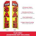 For Sale Swooper Feather Advertising Flag – Perfect for Real Estate, Car Lots, Store Fronts