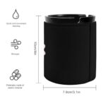 Peace Sign Flower Ashtray PU Leather Ash Tray Butt Bucket Ashtray Car Ashtrays Car Cup Holder Bucket Mini Trash Can