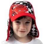 Disney Hat with Visor | Lightning McQueen Boys Hat | Cars Kids Cap for Summer | One Size | Red