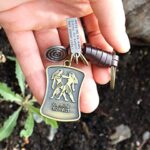 AuPra Gemini Sign KeyChain Gift Women & Men Twins Zodiac Symbol KeyRing Home Car Leather Keys Holder Ladies Horoscope Present