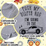 Lovefairy Baby Outfits Newborn Boys Girls Bodysuits Unisex Short Sleeve Clothes Funny Romper Pack My Diaper Bag I’m Going to the Car Show 3-6 Months