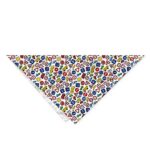 Lunarable Cartoon Pet Scarf, Bus Car Traffic Signs, 22″ X 22″