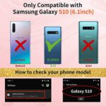 LeYi for Galaxy S10 Case: with 360° Rotatable Ring Holder Kickstand [Compatible with Magnetic Car Mount], Soft TPU Shockproof Bumper Slim S10 Phone Case for Women Girls(Pink)