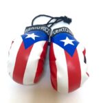 Puerto Rico Flag for car Boxing Gloves for Rearview Mirror Hanging – Puerto Rican Accessories for Cars and Home Decoration Wall Boricua Bandera de Puerto Rico
