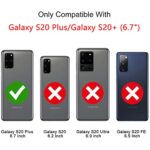 Military Grade Drop Impact for Samsung Galaxy S20 Plus Case,Galaxy S20+ Case 360 Metal Rotating Ring Kickstand Holder Magnetic Car Mount Armor Heavy Duty Cover Galaxy S20 Plus Phone Cas (Blue)