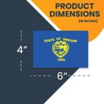 Magnet Me Up Oregon US State Flag Magnet Decal, 4×6 Inches, Heavy Duty Automotive Magnet for Car, Truck SUV, Any Other Magnetic Surface, Collectible Souvenir, Show Your State Pride, Crafted in USA