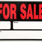 15 in. x 19 in. Plastic Auto for Sale Sign-(3 pack)