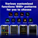 Programmable Scrolling LED Car Sign, Flexible USB 5V Digital Light Display,Bluetooth App Control Custom Text & Animation,for Store,Taxi,Counter,Booth Advertising(7”x3”)