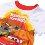 Disney Boys’ 3-Piece Loose-fit Pajama Set, Soft & Cute for Kids, Sunset Cars