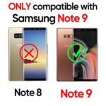 LeYi for Note 9, Samsung Galaxy Note 9 Case with [2 Pack] 3D Curved Screen Protector, [Military-Grade] Shockproof Protective Phone Case Cover with Ring Holder Kickstand for Galaxy Note 9, Black