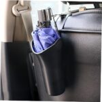 YQBDCKEDU 2Pcs Dog Figurines Umbrella Stand Dollhouse Street Lights Pennant Banner Christmas Yard Signs Fall Decorations for Home Car Trash Bin Trash Can for Car Multifunction Trash Bag/Black/Medium