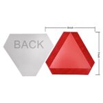 Slow Moving Vehicle Sign 2 Pack 7″ x 8″ Diamond Grade Reflective Slow Moving Vehicle Triangle Sticker