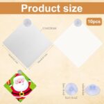 10pcs Sublimation Blank Suction Cup Sign, Suction Cup Car Window Sign Sublimation Metal Sign Blanks Removable Blank Car Window Sign Car Safety Warning Sign for DIY Crafts