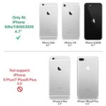 IDYStar for iPhone SE 2020 Case with Screen Protector,Shockproof Drop Test Cover with Car Mount Kickstand Lightweight Protective Case for iPhone 6/6s/7/8/SE 2 2020/SE 3 2022,Black