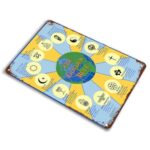 World Religions Golden Rule Retro Metal Tin Sign Wall Decor Funny Metal Tin Sign Poster for Bar Cafe Dining Room Billiard House Home Decoration (08x12inch)