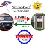 For Sale Signs – 2 pack 14”Lx.01”Wx10”H – Reusable, High Premium, Non-Adhesive, Weatherproof, Durable, Indoor & Outdoor Use. Ideal for advertising vehicle, trucks, real estate, home or business sales