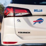 Rico Industries NFL Die Cut 3-Piece Triple Spirit Sticker Sheet, Buffalo Bills , 5 x 7-inches