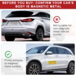 JUSTTOP 3pcs Student Driver Magnet for Car, Please Be Patient Student Driver, New Drivers Sticker Safety Warning, Magnetic Reflective Rookie Driver Bumper Sticker (Black&Red)