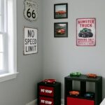 Monster Truck Parking Only Sign – Monster Truck Room Decor for Boys Room, Funny Monster Jam Poster, Monster Truck Poster Sign, Car Decor for Boys Bedroom, 11×8.3” Aluminum by Opix Design, Race Car & Truck Theme Room Decoration