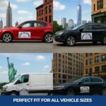 Pray and Drive Car Magnet Sign by DC | Flexible Car Magnetic Sheets with Adhesive Backing | 10″x20″ Bumper Magnet Sticker for Vehicles, Trucks & Business Advertising Signs | 2 PC | Made in USA