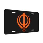 Sikh Symbol Sikhism Religion Flag Tag Sign 6 X 12 Inch-Novelty Vintage Aluminum Metal License Plate License Plate